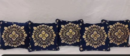 Luxury Jacquard Velvet Cushion Cover Set 5 Piece Export Quality Elegant & Durable