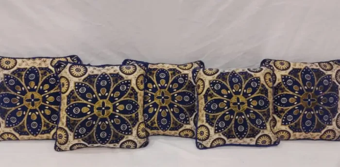 Luxury Jacquard Velvet Cushion Cover Set 5 Piece Export Quality Elegant & Durable