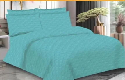 aqua-skyblue-Bedspread-Set
